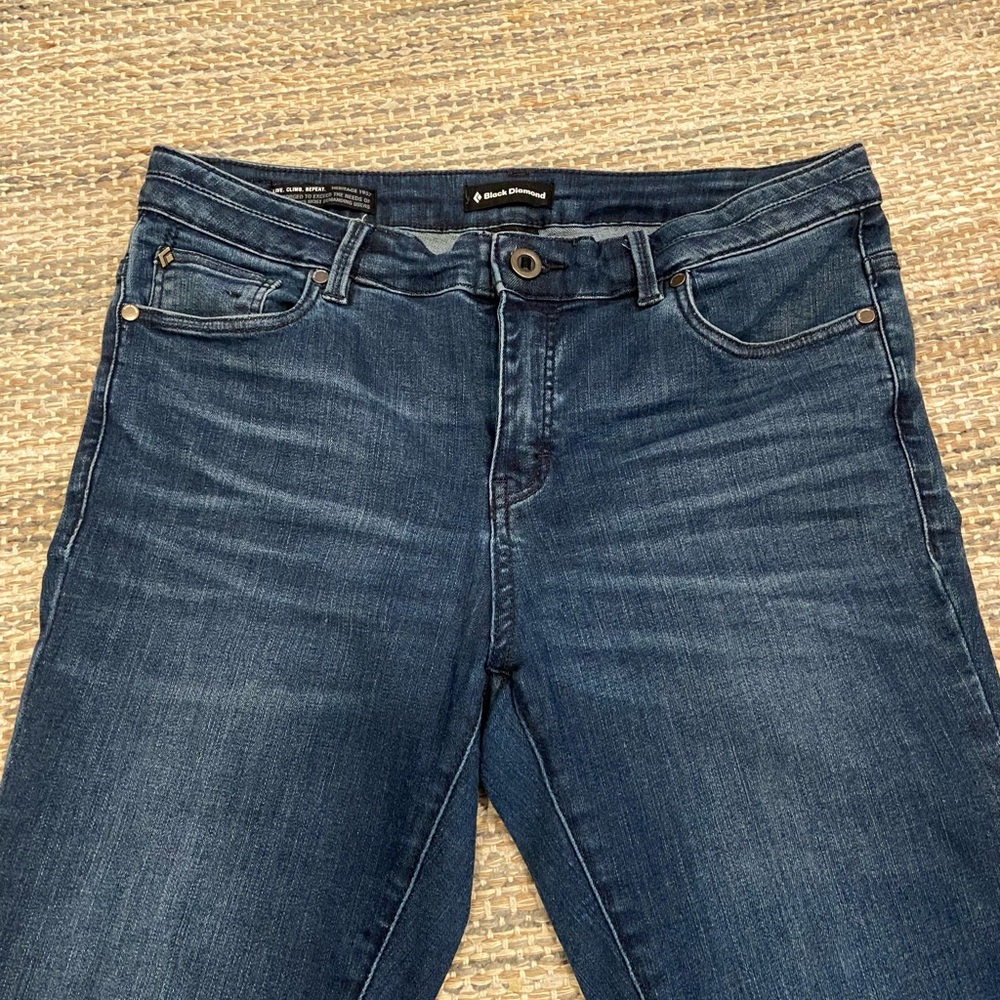 Black Diamond Forged Denim Skinny/Climbing, Size 8